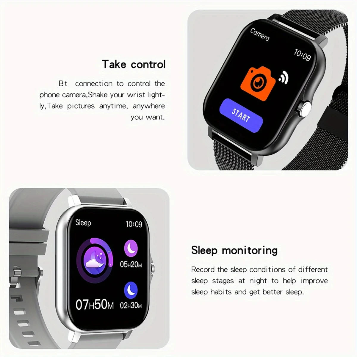 Bluetooth Calling Smart Watch with Health & Fitness Tracker