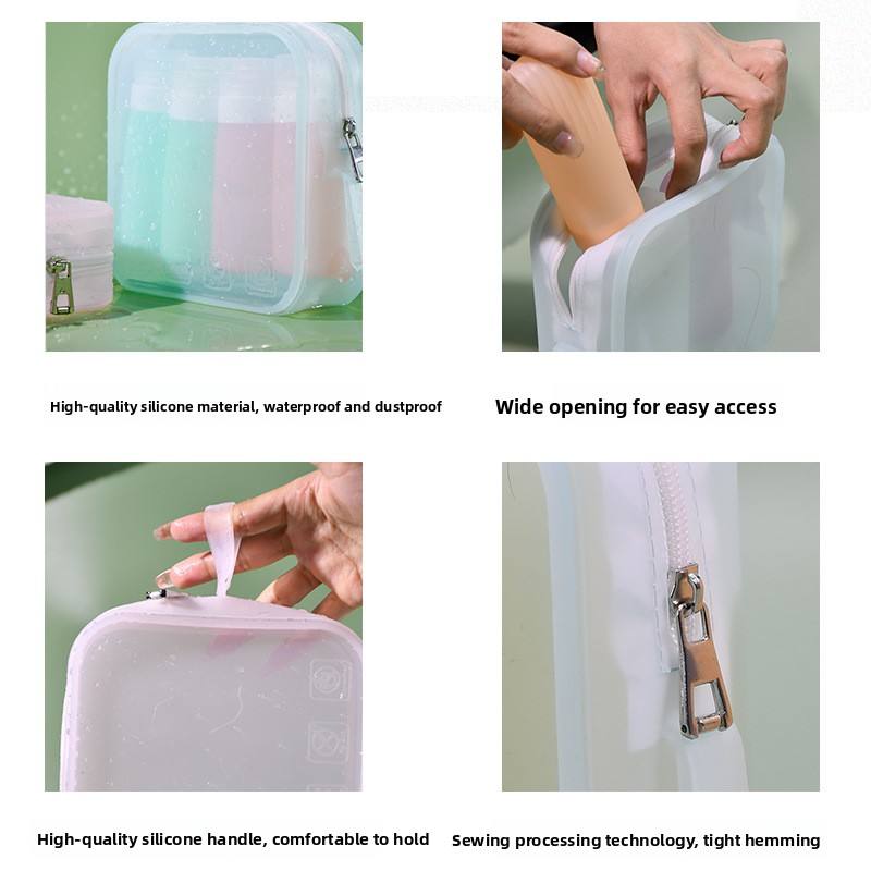 Portable Waterproof Silicone Makeup Bag