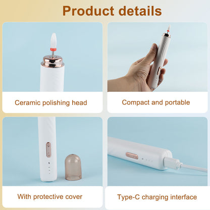 Portable USB Rechargeable Electric Nail Drill Kit