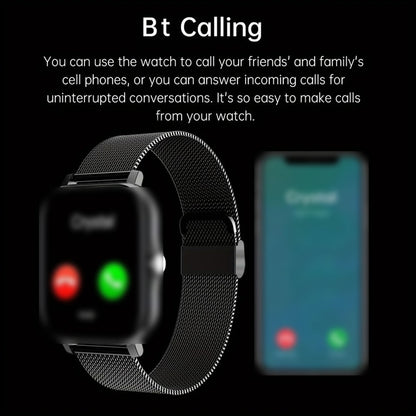 Bluetooth Calling Smart Watch with Health & Fitness Tracker
