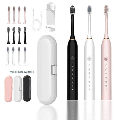 X-3 Sonic Rechargeable Electric Toothbrush Travel Kit with 6 Cleaning Modes
