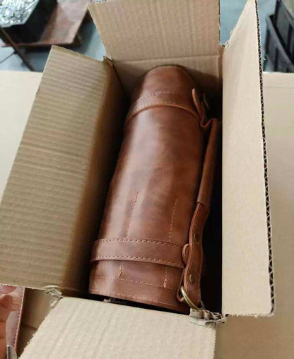 Professional Wood Carving & Whittling Tool Kit with Leather Storage Roll