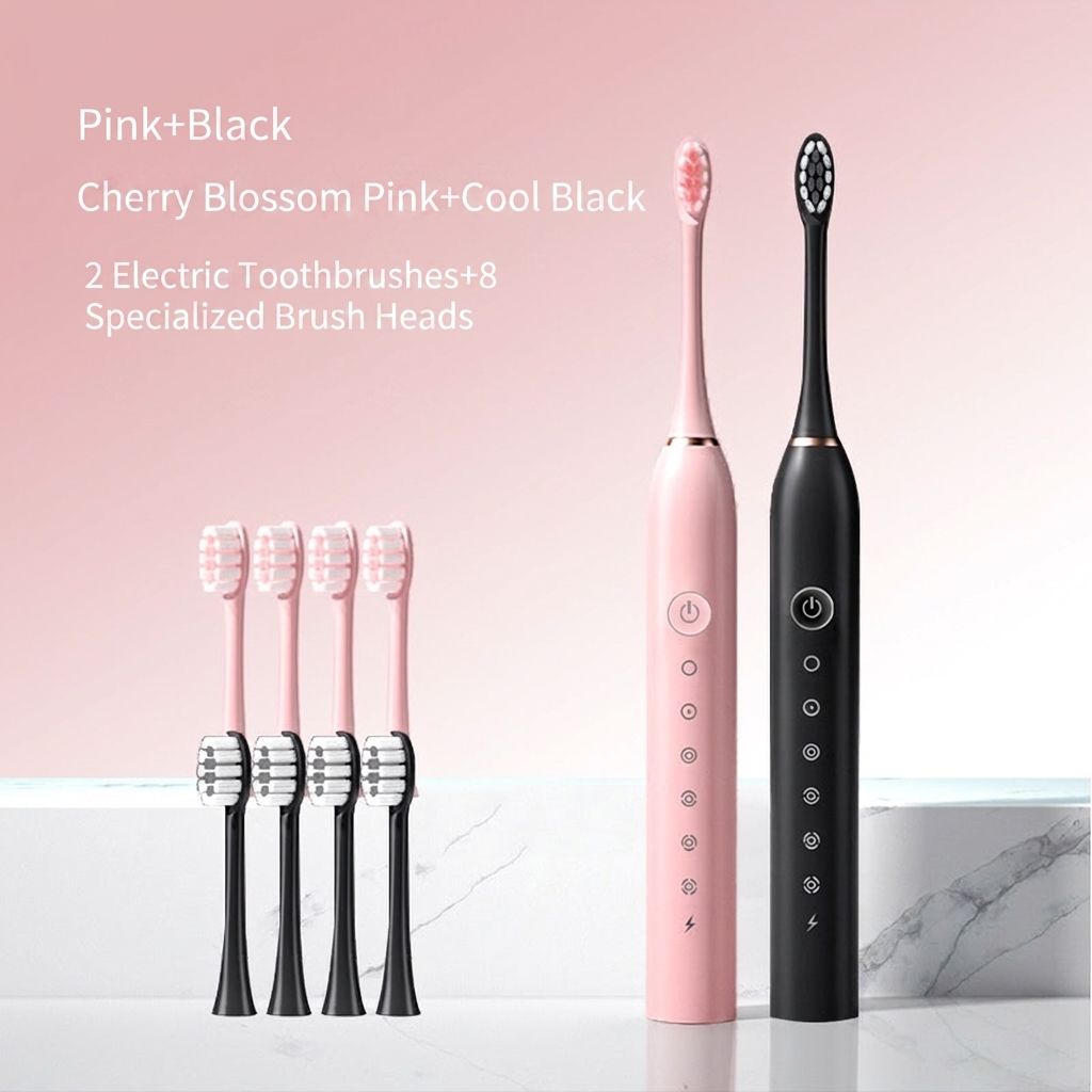 X-3 Sonic Rechargeable Electric Toothbrush Travel Kit with 6 Cleaning Modes