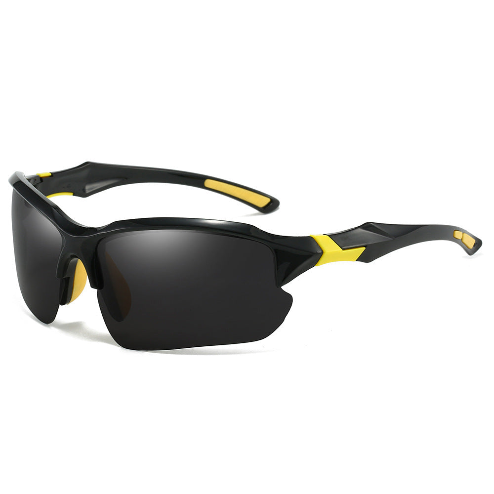 Men's Half-Frame Polarized Sports Sunglasses