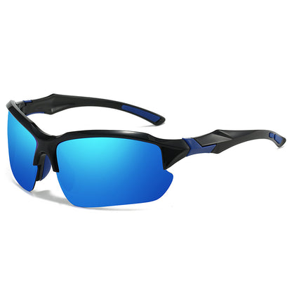 Men's Half-Frame Polarized Sports Sunglasses