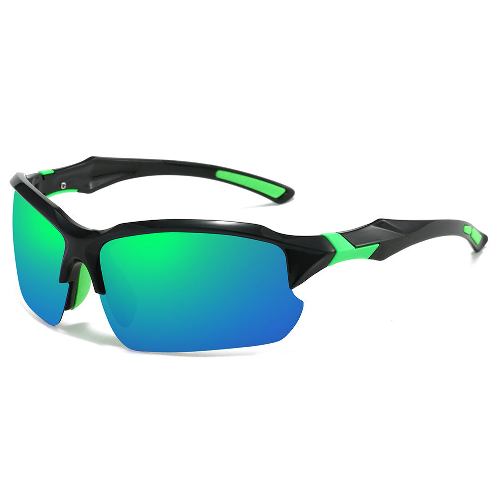 Men's Half-Frame Polarized Sports Sunglasses