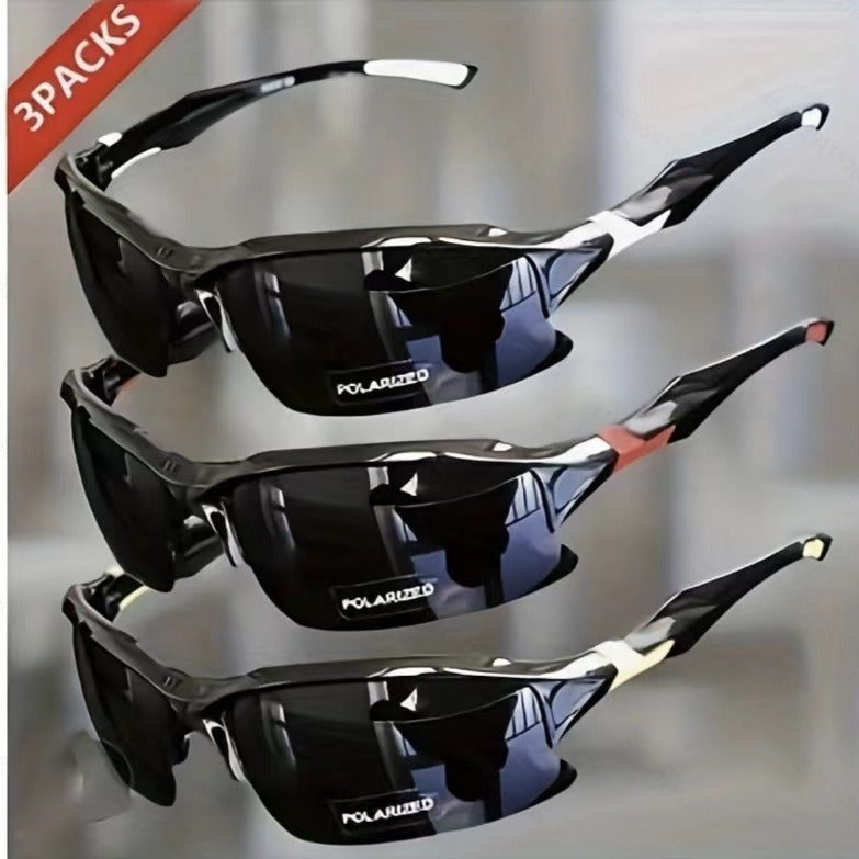 Men's Half-Frame Polarized Sports Sunglasses