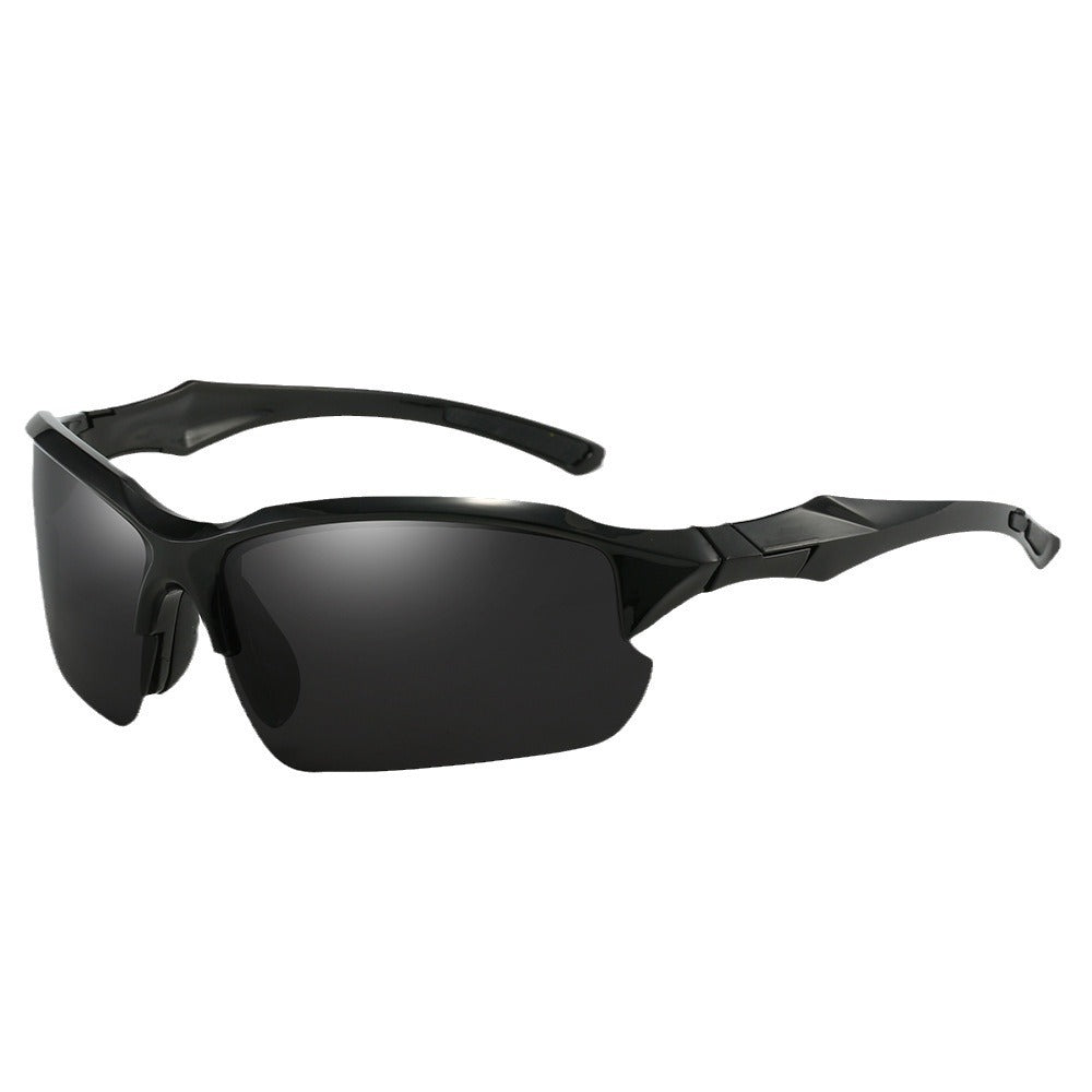 Men's Half-Frame Polarized Sports Sunglasses